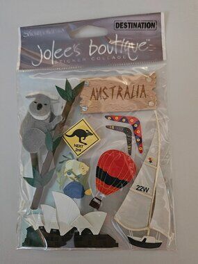 RARE JOLEE'S BOUTIQUE SYDNEY AUSTRALIA OPERA HOUSE KOALA SCRAPBOOKING STICKERS
